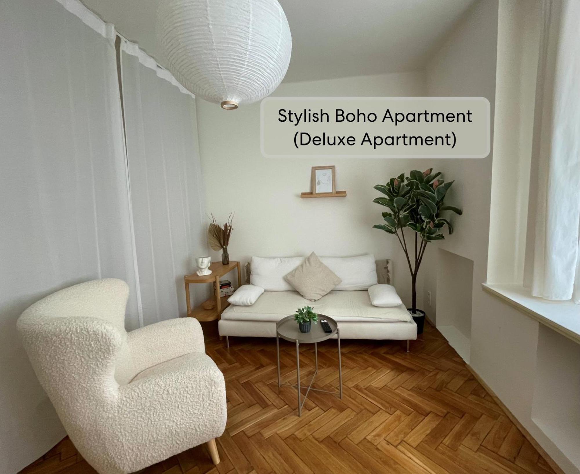 Urban Retreat I Modern Boho Apartments In Lovely Letna District - 10 Minutes From Old Town Praha Exteriér fotografie